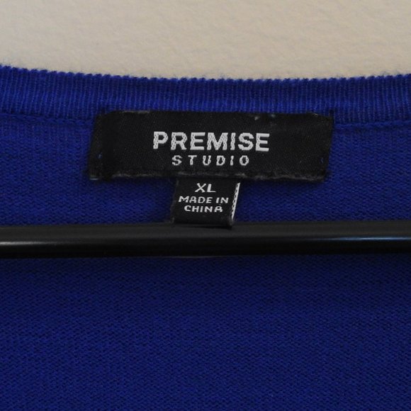 Premise Studio 8 Button Blue Cardigan, Women's Extra Large - Picture 4 of 11